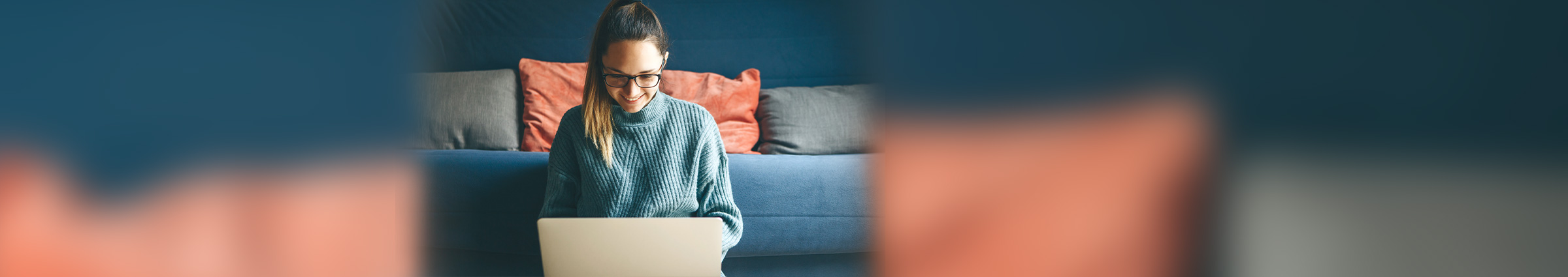 Young woman on laptop