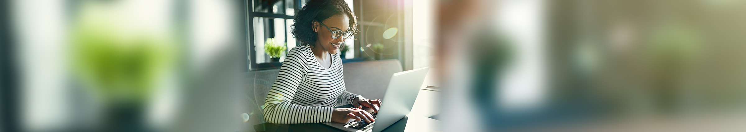 Woman at computer