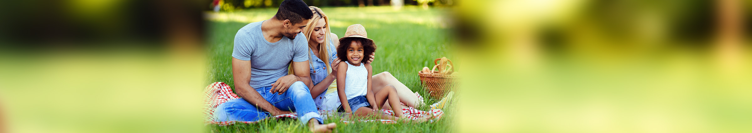 Family having a picnic