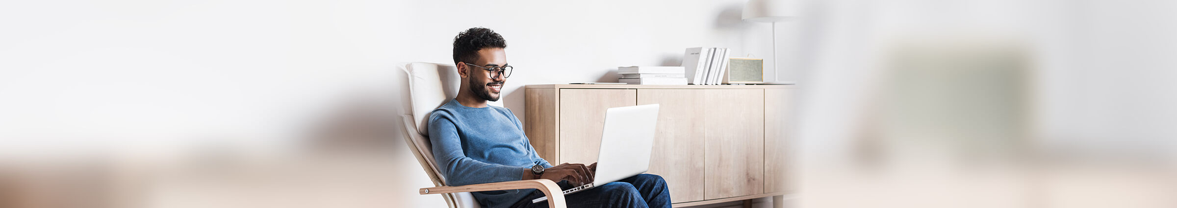  Man sitting at computer